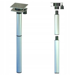 Aluminum table leg for a 700mm boat camper and trailer