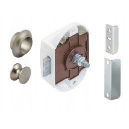 Furniture lock for trailer cabinet push lock matt nickel hafele turismus pl