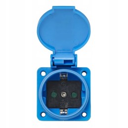 Schuko panel socket 230v plug IP44 16a