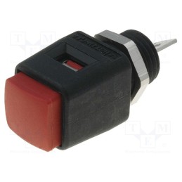 1 pcs x SCHu00dcTZINGER - ESD 498 / RT - Laboratory clamp, red, 70VDC, 16A, screw, nickel, polyamide, L: 44mm