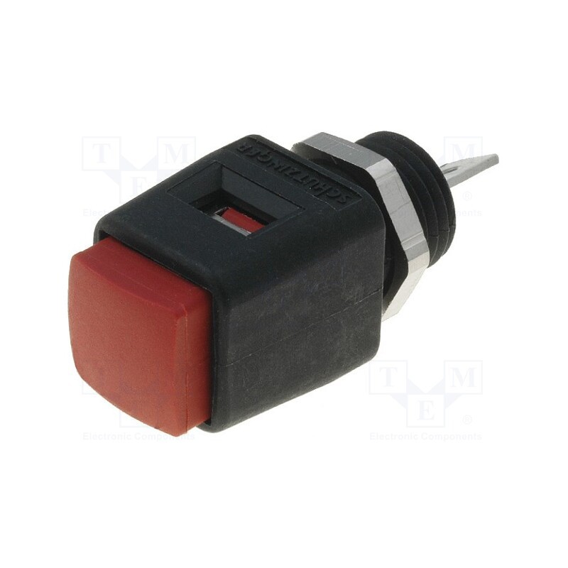 1 pcs x SCHu00dcTZINGER - ESD 498 / RT - Laboratory clamp, red, 70VDC, 16A, screw, nickel, polyamide, L: 44mm