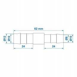 Hose reduction 12 to 10 mm 2 pcs
