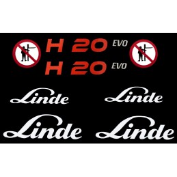 Linde h20 evo pictogram stickers set