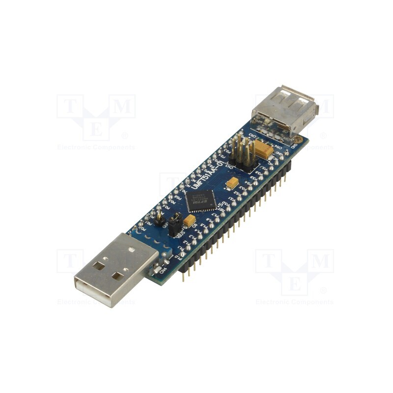1 pcs x BRIDGETEK - UMFT51AA - Dev.kit: FTDI, USB A x2, FIFO,I2C,SPI,UART,USB device,USB hub