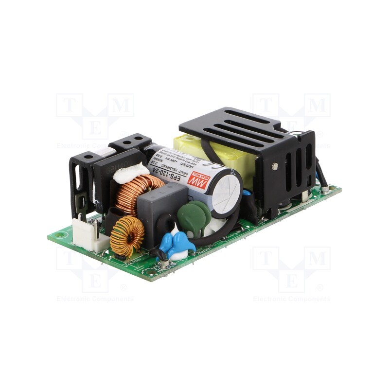 1 pcs x MEAN WELL - EPS-120-24 - Power supply: switched-mode, open, 120W, 120÷370VDC, 85÷264VAC