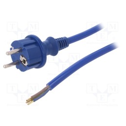 1 pcs x PLASTROL - W-98452 - Cable, 3x1.5mm2, CEE 7/7 (E/F) plug,wires,SCHUKO plug, rubber