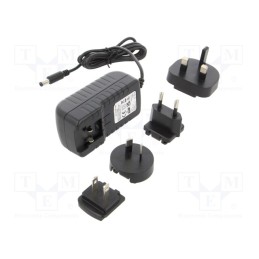 1 pcs x YINGJIAO - YSV25-1202000 - Power supply: switched-mode, plug, 12VDC, 2A, 24W, Plug: EU, 86.5%