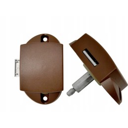 Silver chrome push lock trailer furniture lock