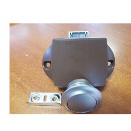 Silver chrome push lock trailer furniture lock