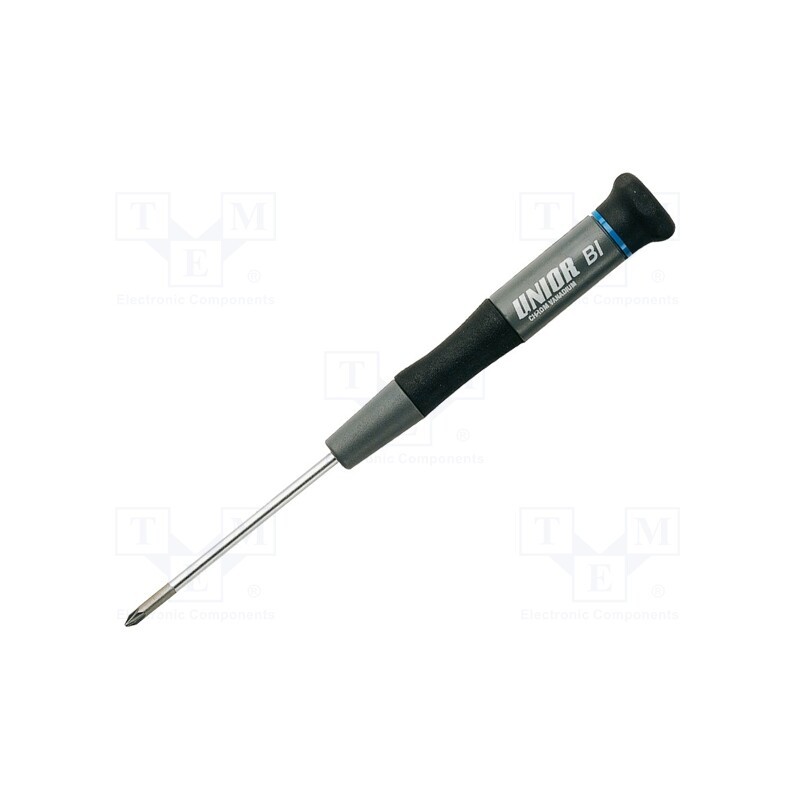 1 pcs x UNIOR - 608308 - Screwdriver, Pozidriv®, precision, PZ0, 625E, Blade length: 60mm