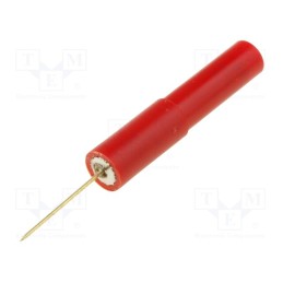 1 pcs x ELECTRO-PJP - ADA35/NEEDLE0.6-RT - Probe tip, 1A, 70V, red, Tip diameter: 0.6mm, Socket size: 4mm