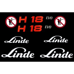 Linde h18 evo pictogram stickers set