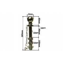 Ball pin 50 mm 1 unf 195 mm