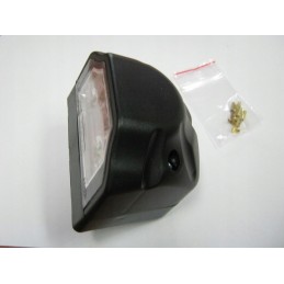 License plate lamp for a camper