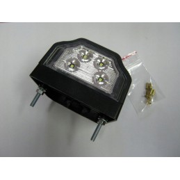 License plate lamp for a camper