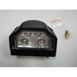 License plate lamp for a camper