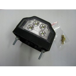 License plate lamp for a camper