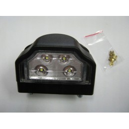 License plate lamp for a camper