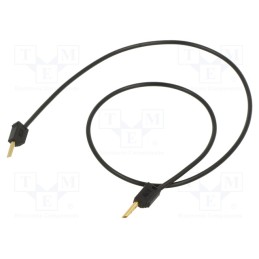 1 pcs x STu00c4UBLI - 28.0033-04521 - Test lead, 60VDC, 30VAC, 10A, non-insulated, Len: 0.45m, black