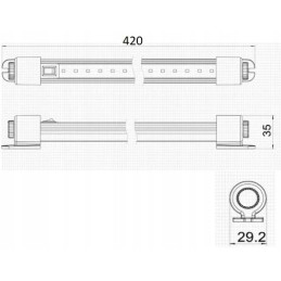 LED lamp with a rotary switch 12v 24v