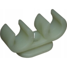 Connector, double pipe clamp, 12mm, 5 pcs