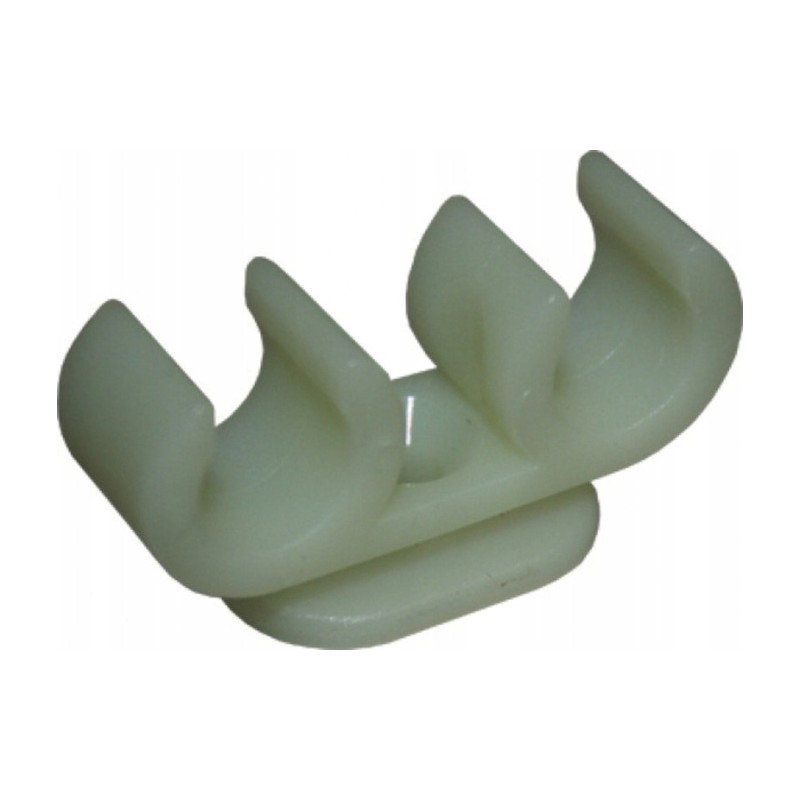 Connector, double pipe clamp, 12mm, 5 pcs