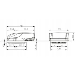 Roof air conditioning, pow freshjet 2200 diffuser