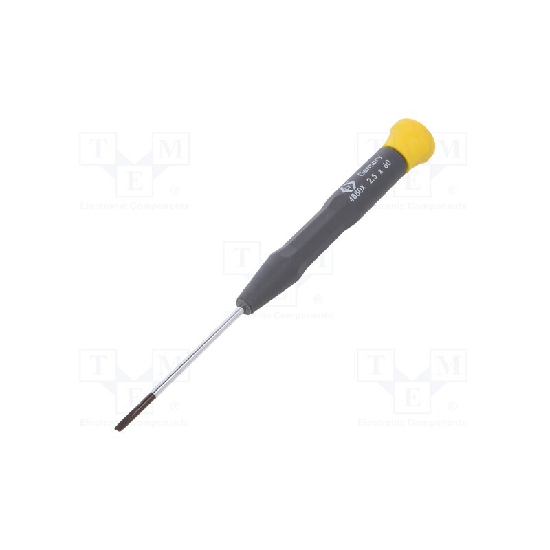 1 pcs x C.K - T4880X 256 - Screwdriver, slot, precision, SL 2,5, PRECISION
