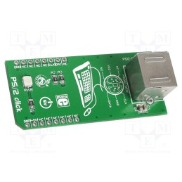 1 pcs x MIKROE - PS/2 CLICK - Click board, adapter, UART, prototype board, 5VDC