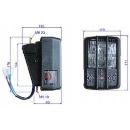 Toyota 7fg front lamp right