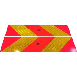 Reflective information warning board, 2 pcs