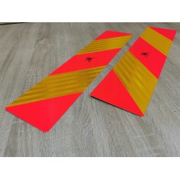 Reflective information warning board, 2 pcs