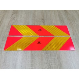 Reflective information warning board, 2 pcs