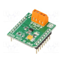 1 pcs x MIKROE - DIGI POT 2 CLICK - Click board, digital potentiometer, SPI, TPL0501, 3.3VDC,5VDC