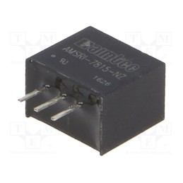 1 pcs x AIMTEC - AMSRI-7815-NZ - Converter: DC/DC, 2.25W, Uin: 8÷21V, Uout: -15VDC, Iout: 150mA, SIP3