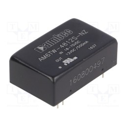 1 pcs x AIMTEC - AM6TW-4812S-NZ - Converter: DC/DC, 6W, Uin: 18÷75V, Uout: 12VDC, Iout: 500mA, DIP24
