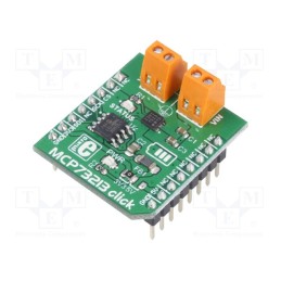 1 pcs x MIKROE - MCP73213 CLICK - Click board, charger, SPI, MCP73213, prototype board, 3.3VDC,5VDC