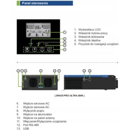 Solar inverter UPS converter 6000 24v 60mppt