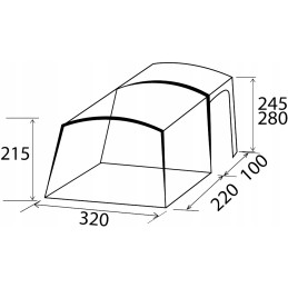 Vestibule inflatable tent drive away brunner trails hc 245 280 cm