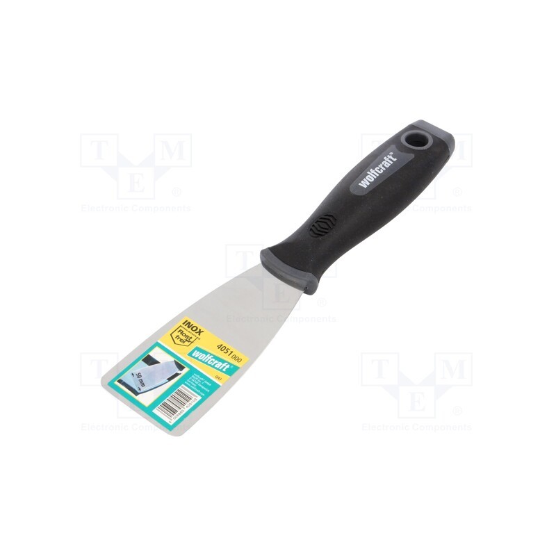 1 pcs x WOLFCRAFT - 4051000 - Putty knife, W: 50mm, Tool length: 210mm