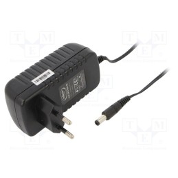 1 pcs x CELLEVIA POWER - CLW-2412-W2E-EB25 - Power supply: switched-mode, plug, 12VDC, 2A, 24W, Plug: EU, 86%
