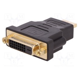 1 pcs x QOLTEC - 50515 - Adapter, DVI-D (24+1) socket,HDMI plug, black