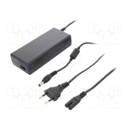 1 pcs x QOLTEC - 51109 - Power supply: switched-mode, 12VDC, 7A, Out: 5,5/2,5, 84W, desktop