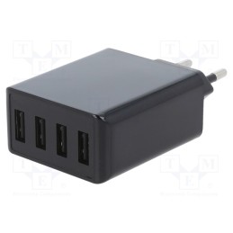 1 pcs x Goobay - 44953 - Power supply: switched-mode, plug, 5VDC, 30W, Plug: EU, Out: USB x4