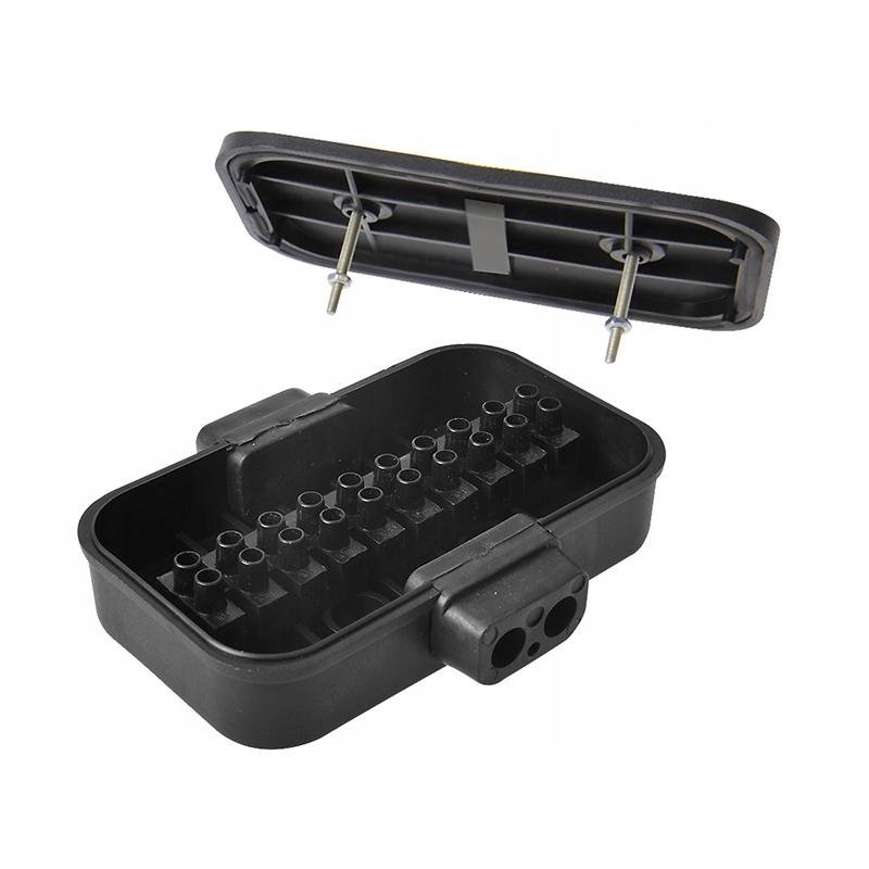 Trailer electrical box box with 10 connectors