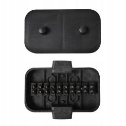 Trailer electrical box box with 10 pp connectors