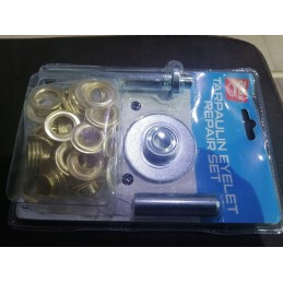 Set for tightening tarpaulin riveting eyelets, 27 pieces