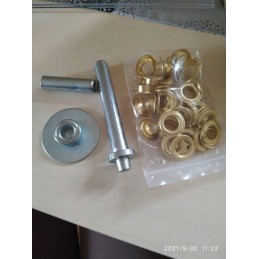 Set for tightening tarpaulin riveting eyelets, 27 pieces