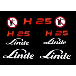 Linde h25 pictogram stickers set