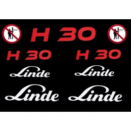 Linde h30 pictogram stickers set